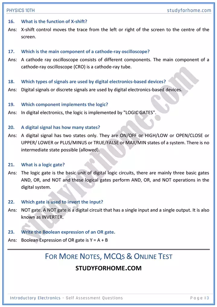 chapter 17 introductory electronics self assessment questions physics 10th 03