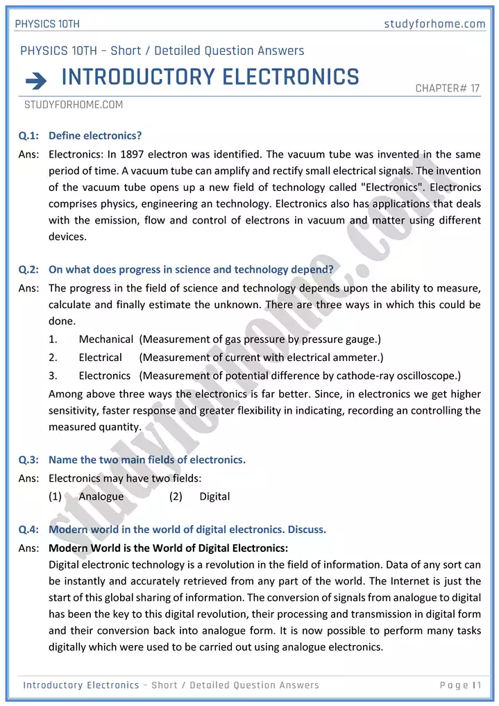 chapter-17-introductory-electronics-short-and-detailed-question-answers-physics-10th