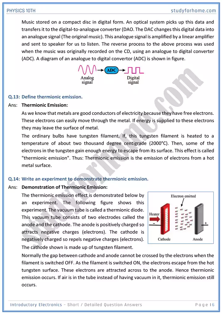 chapter 17 introductory electronics short and detailed question answers physics 10th 06