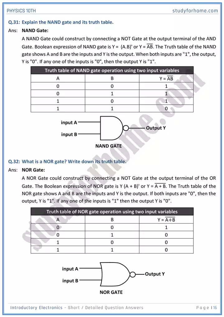 chapter 17 introductory electronics short and detailed question answers physics 10th 16