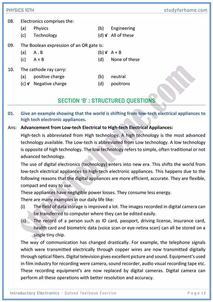 chapter 17 introductory electronics solution of textbook exercise physics 10th 02