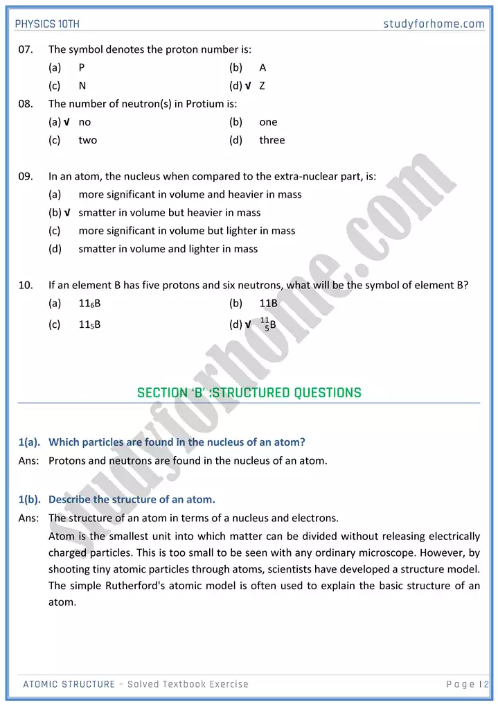 chapter 19 atomic structure solution of textbook exercise physics 10th 02