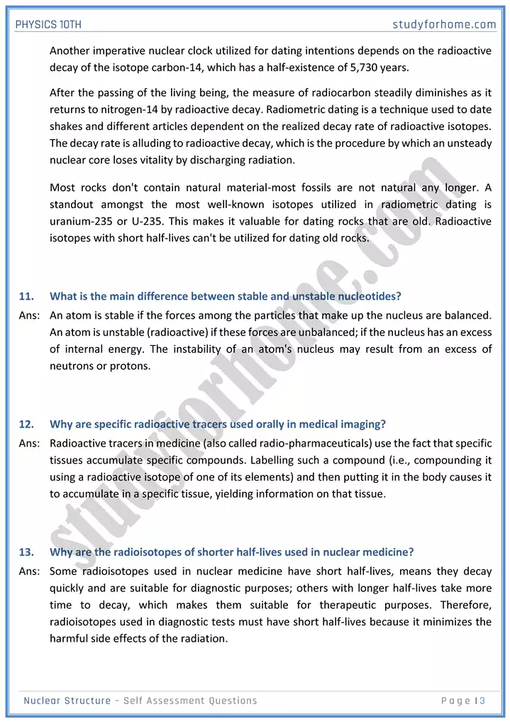 chapter 20 nuclear structure self assessment questions physics 10th 03