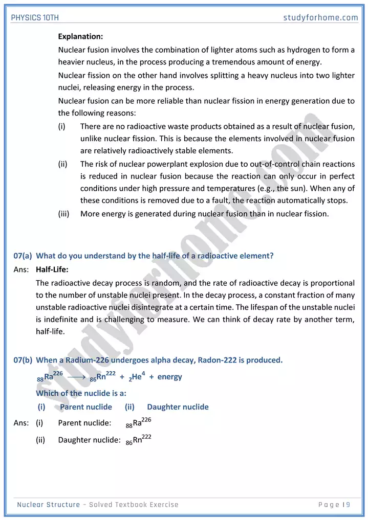 chapter 20 nuclear structure solution of textbook exercise physics 10th 09