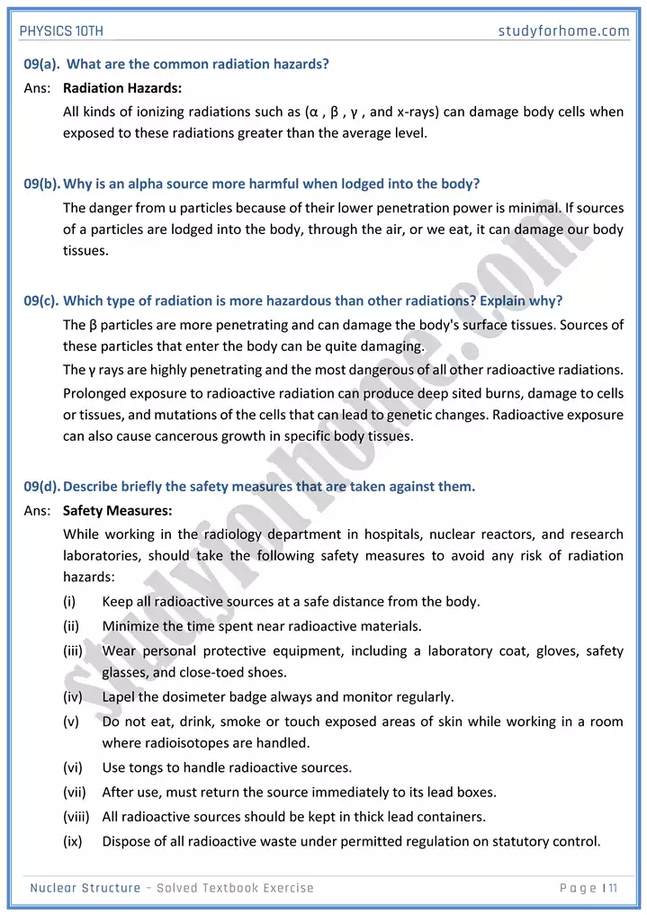 chapter 20 nuclear structure solution of textbook exercise physics 10th 11