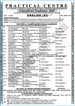 english-11th-practical-centre-guess-paper-2024-science-group-1