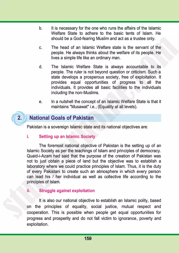 chap 10 pakistan a welfare state pakistan studies 10th 02