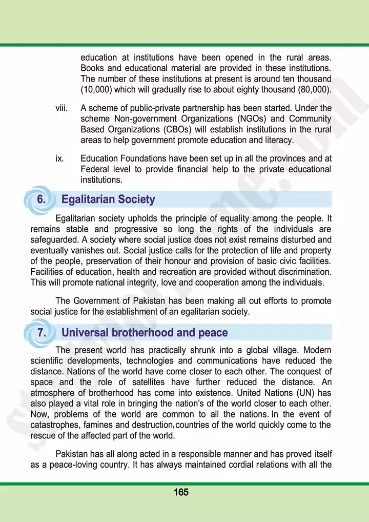 chap 10 pakistan a welfare state pakistan studies 10th 07