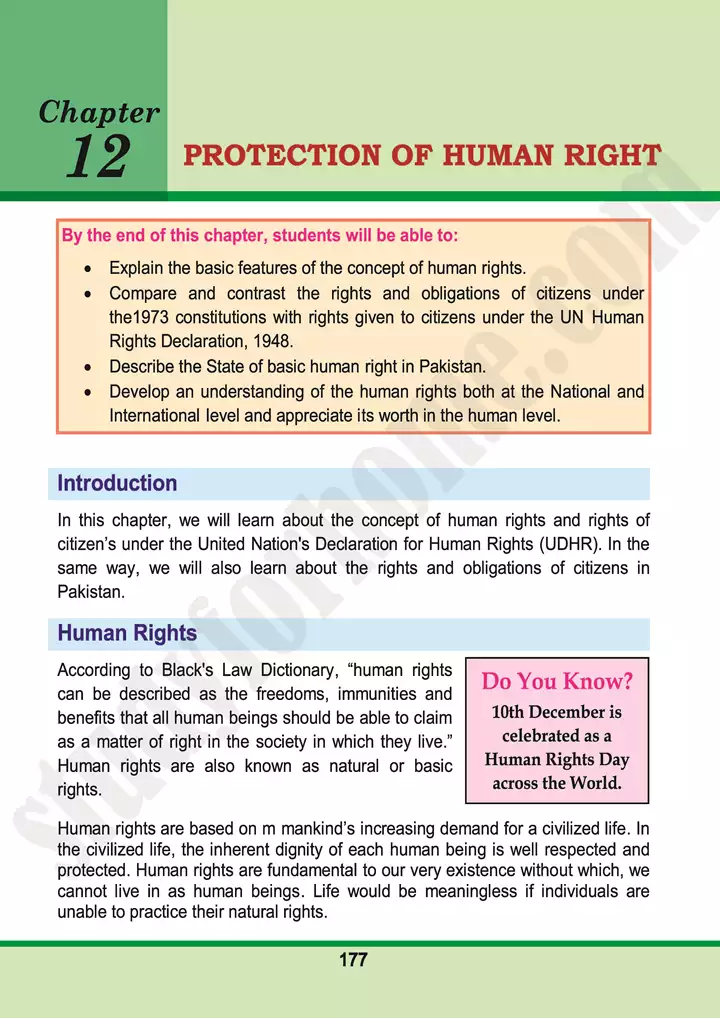 chap 12 protection of human rights pakistan studies 10th 01