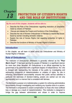 chap-13-protection-of-citizen-s-rights-and-the-role-of-institutions-pakistan-studies-10th