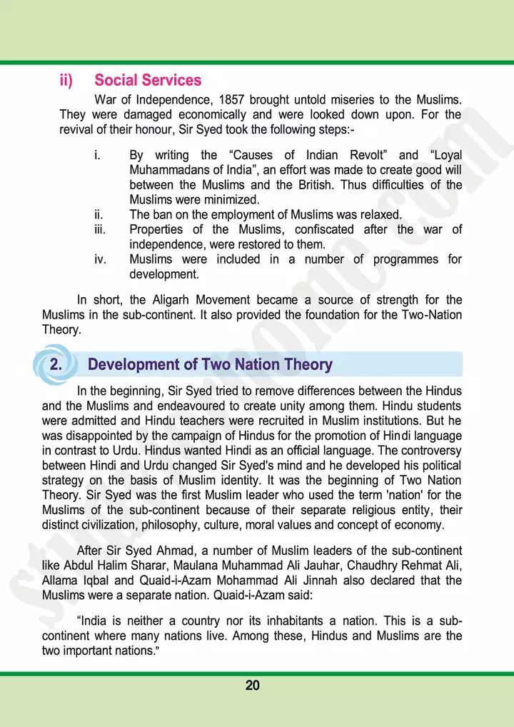 chap 2 making of pakistan pakistan studies 10th 07