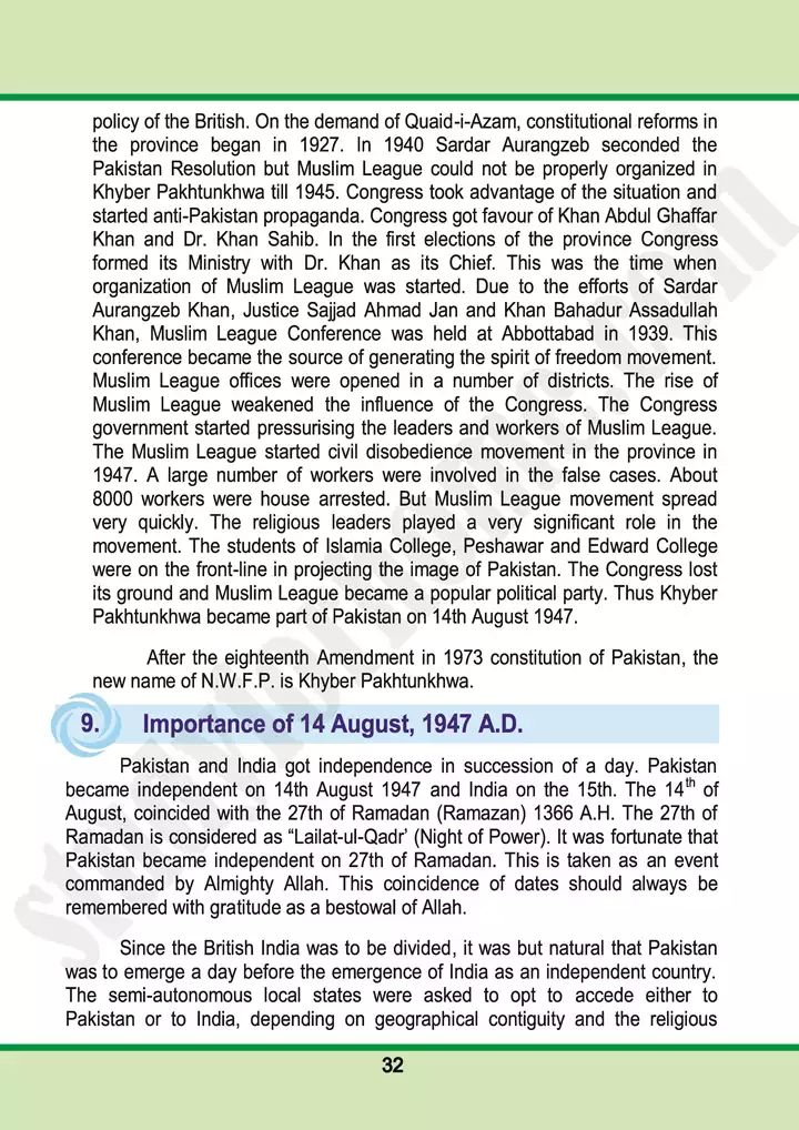 chap 2 making of pakistan pakistan studies 10th 19