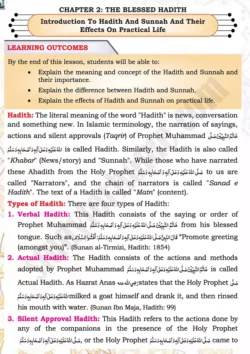 chap-2a-introduction-to-hadith-and-sunnah-islamiat-9th