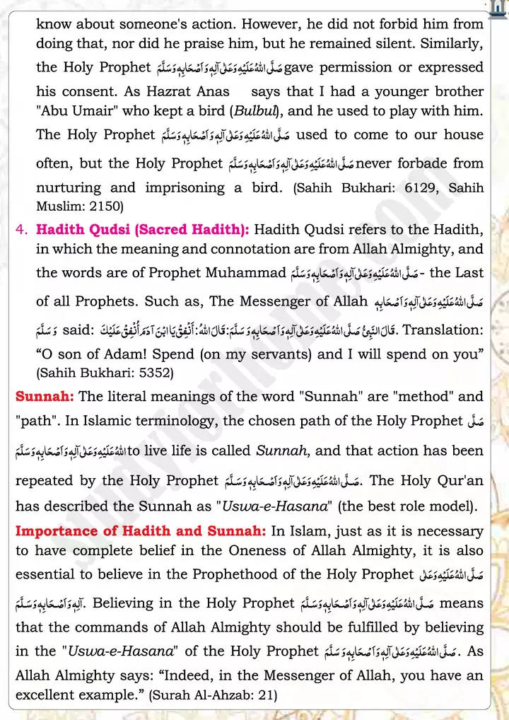 chap 2a introduction to hadith and sunnah islamiat 9th 02