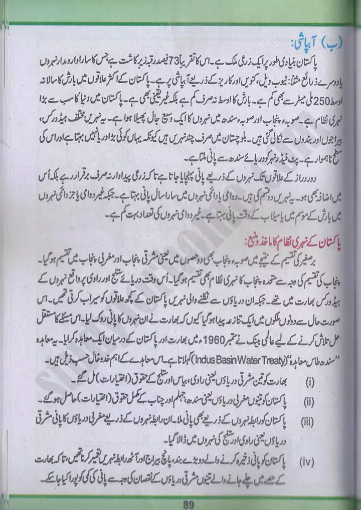 chap 5 pakistan kay wasail pakistan studies 10th 19