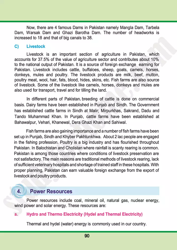 chap 5 resources of pakistan pakistan studies 10th 22