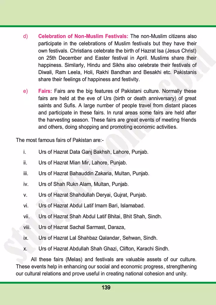 chap 8 culture of pakistan pakistan studies 10th 15