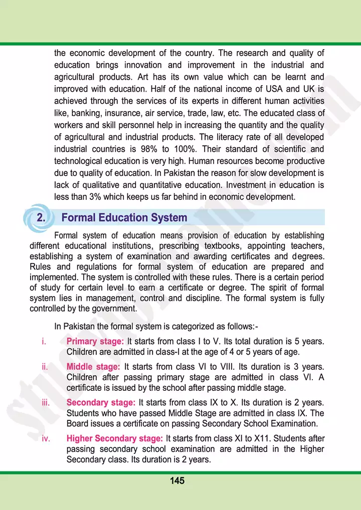 chap 9 education in pakistan pakistan studies 10th 05