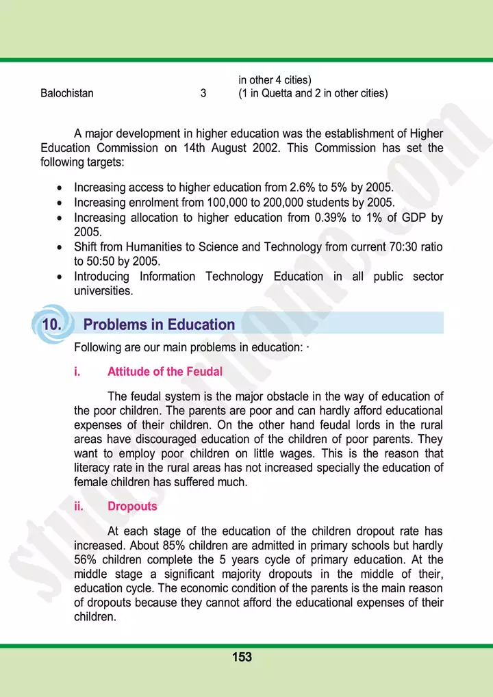 chap 9 education in pakistan pakistan studies 10th 13