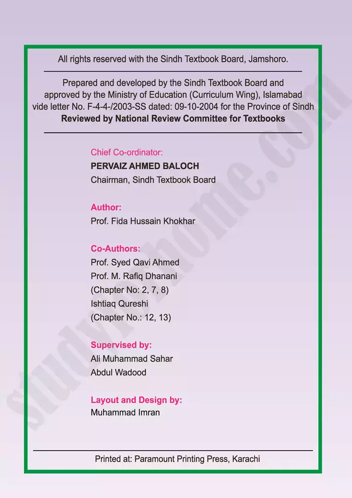 pakistan studies class 10th textbook english medium sindh board 02