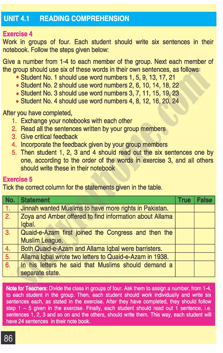 unit 4 pakistan and national pride english 9th 12