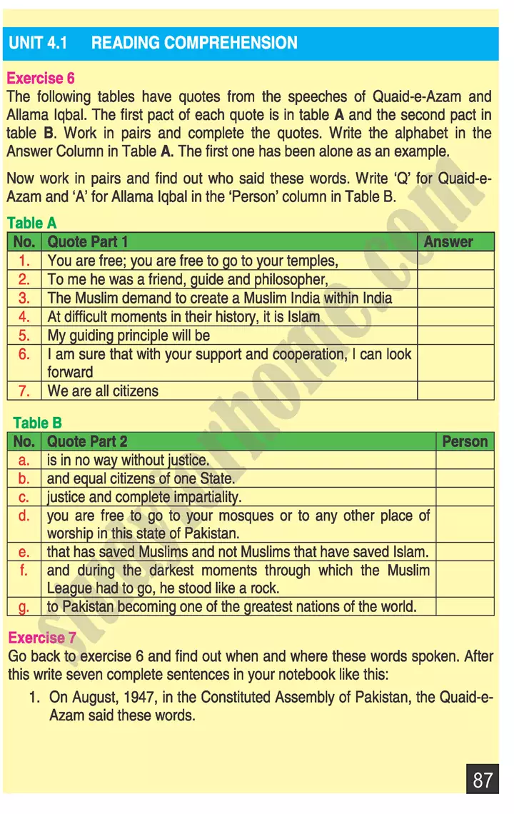 unit 4 pakistan and national pride english 9th 13