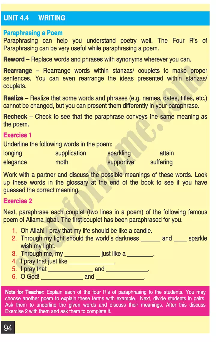 unit 4 pakistan and national pride english 9th 20