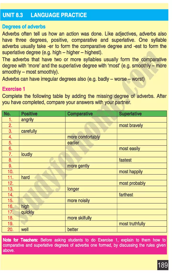 unit 8 people and places english 9th 13