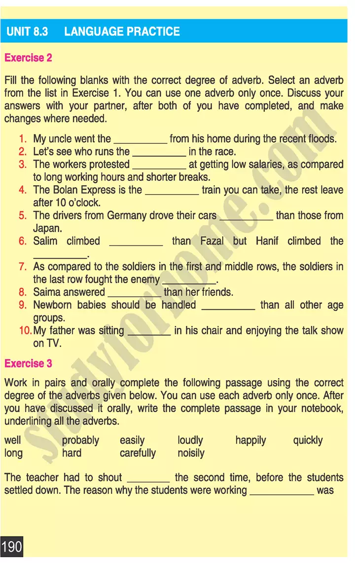 unit 8 people and places english 9th 14