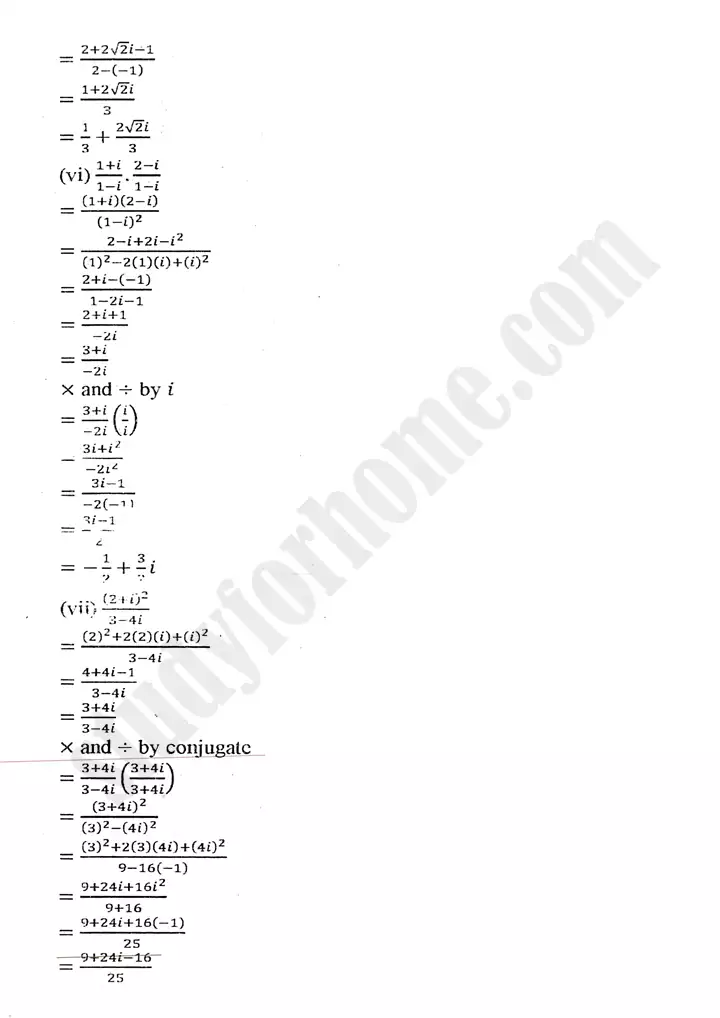 chapter 1 complex numbers exercise 1 1 mathematics 11th 05