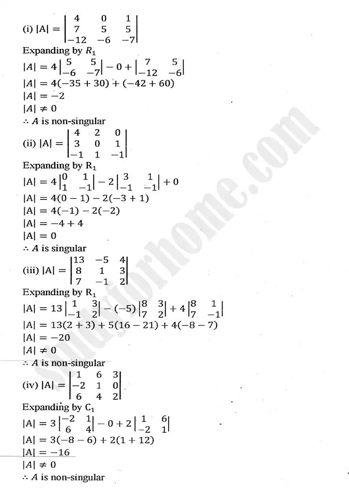 chapter 2 matrices and determinants exercise 2.3 mathematics 11th 03