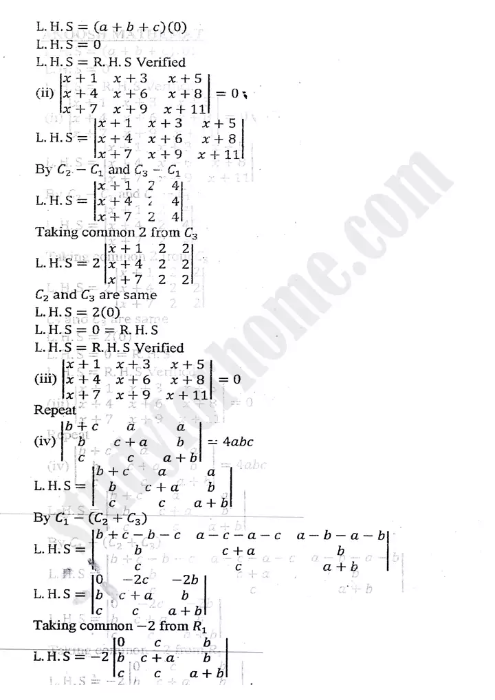 chapter 2 matrices and determinants exercise 2.4 mathematics 11th 04