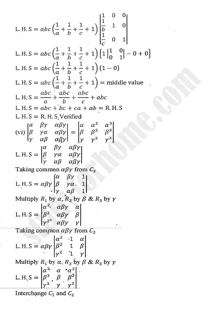 chapter 2 matrices and determinants exercise 2.4 mathematics 11th 06