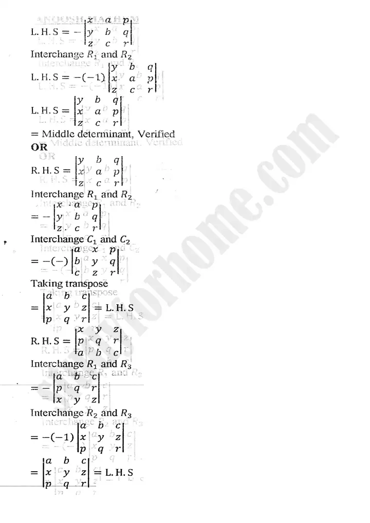 chapter 2 matrices and determinants exercise 2.4 mathematics 11th 08