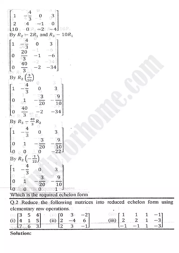 chapter 2 matrices and determinants exercise 2.5 mathematics 11th 03