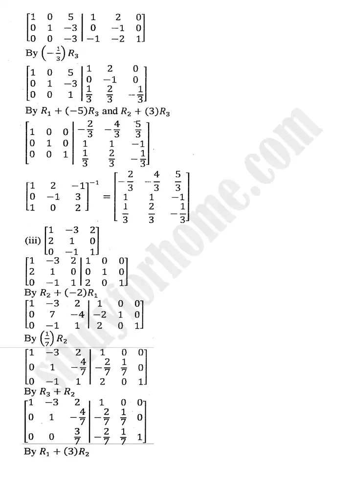 chapter 2 matrices and determinants exercise 2.5 mathematics 11th 11