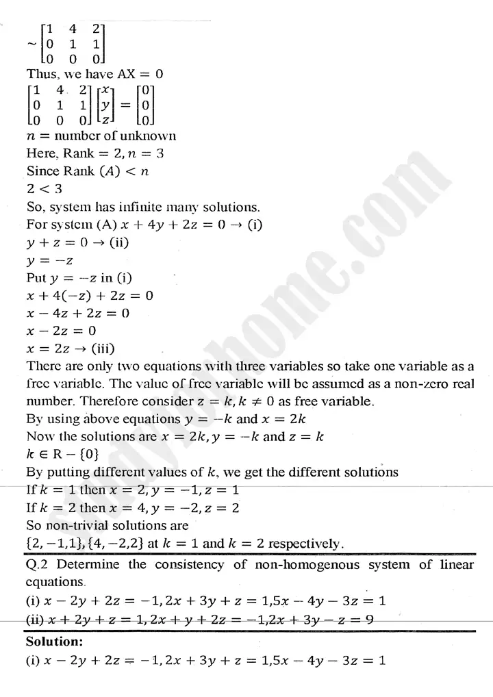 chapter 2 matrices and determinants exercise 2.6 mathematics 11th 03