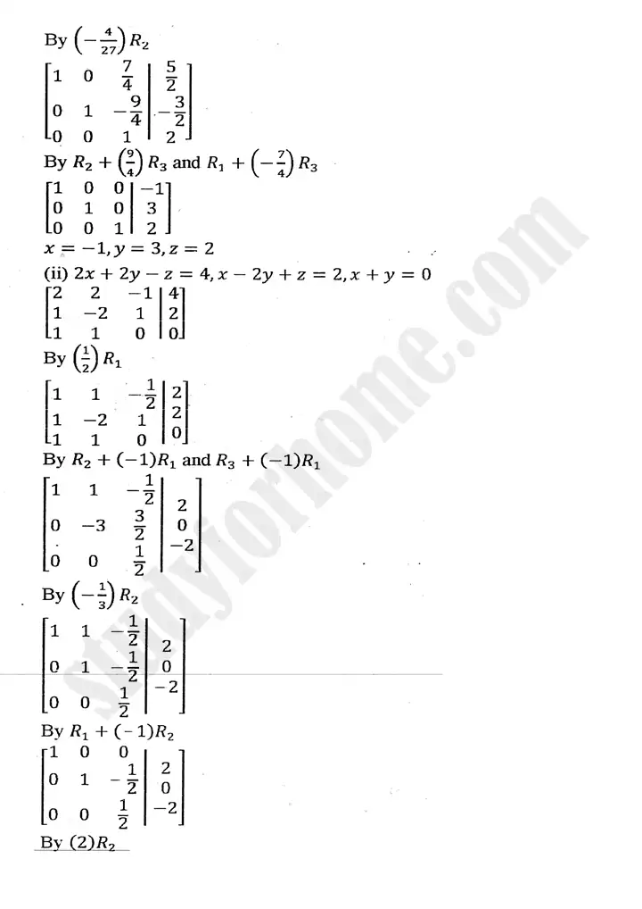 chapter 2 matrices and determinants exercise 2.6 mathematics 11th 11