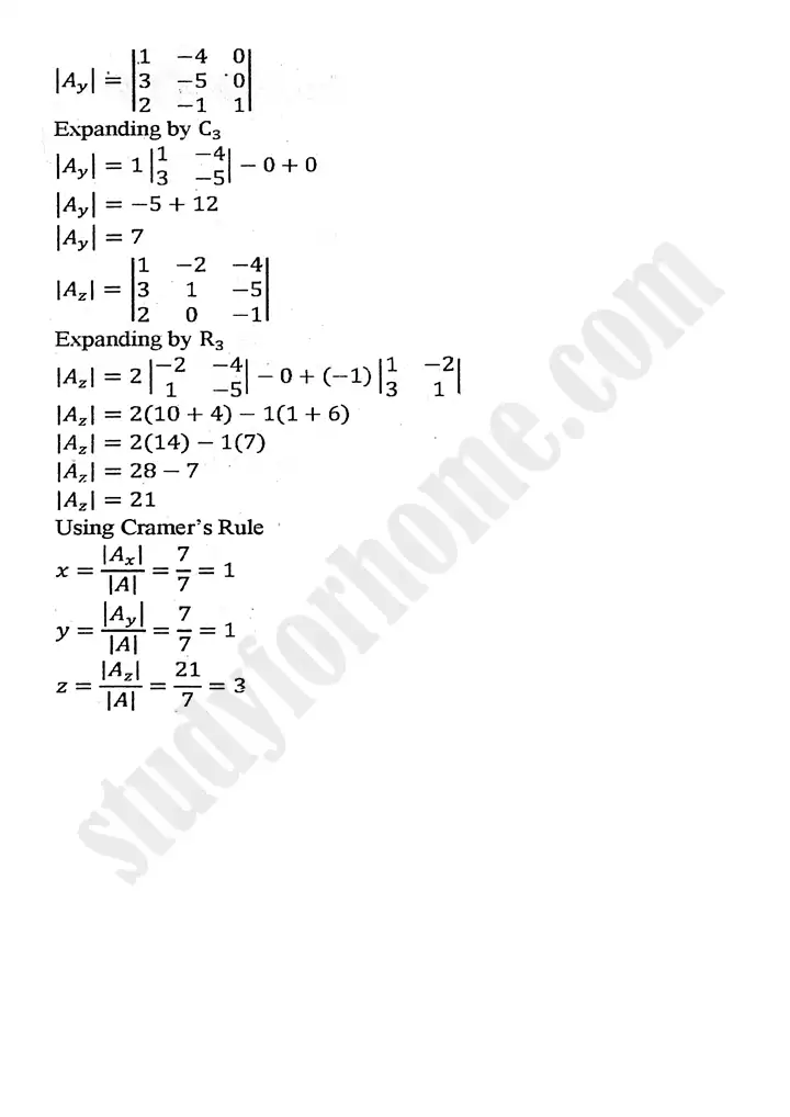 chapter 2 matrices and determinants exercise 2.6 mathematics 11th 14