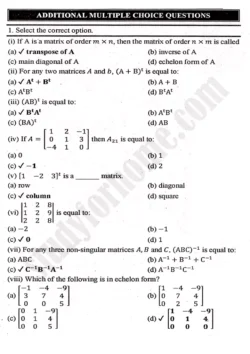 chapter-2-matrices-and-determinants-multiple-choice-questions-mathematics-11th