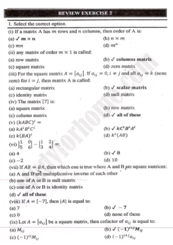 chapter-2-matrices-and-determinants-review-exercise-2-mathematics-11th