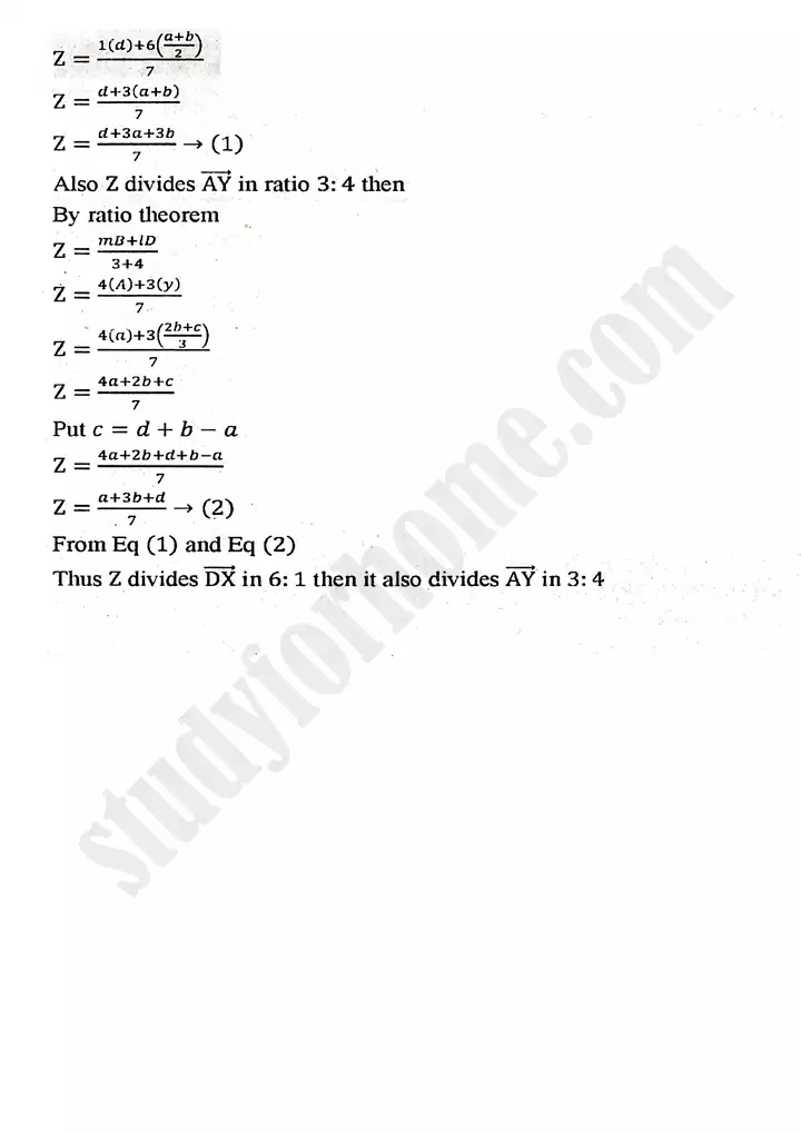 chapter 3 vectors exercise 3.1 mathematics 11th 13