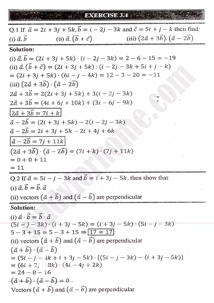 chapter-3-vectors-exercise-3.4-mathematics-11th