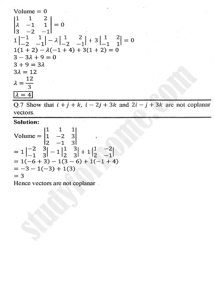 chapter 3 vectors exercise 3.6 mathematics 11th 03