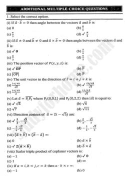 chapter-3-vectors-multiple-choice-questions-mathematics-11th