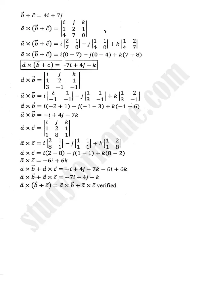 chapter 3 vectors review exercise 3 mathematics 11th 06