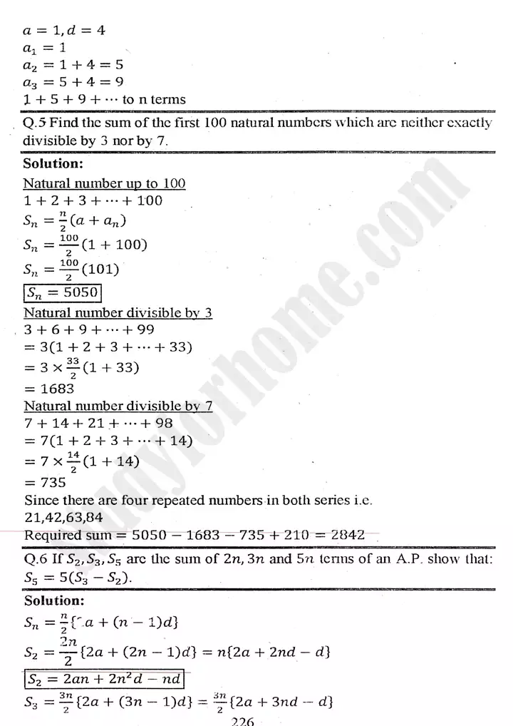 chapter 4 sequences and series exercise 4.4 mathematics 11th 05