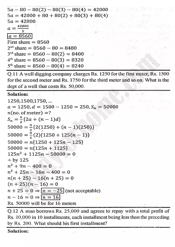 chapter 4 sequences and series exercise 4.4 mathematics 11th 08