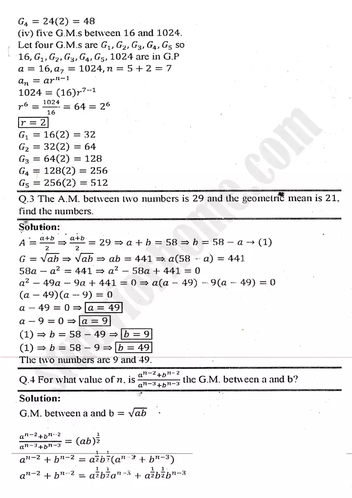 chapter 4 sequences and series exercise 4.6 mathematics 11th 03