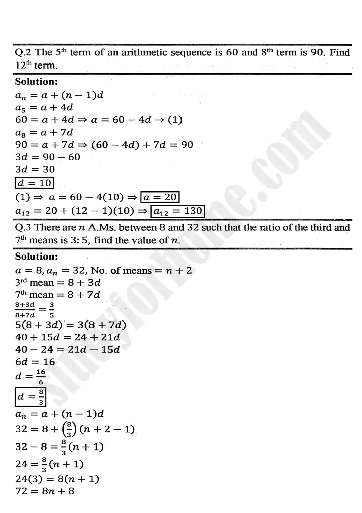 chapter 4 sequences and series review exercise 4 mathematics 11th 03